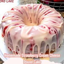 Homemade Strawberry Cream Cheese Pound Cake-image